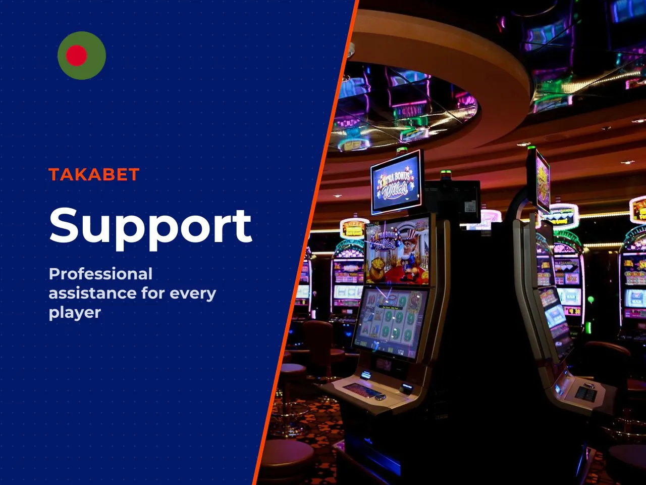 Takabet email, message and address options